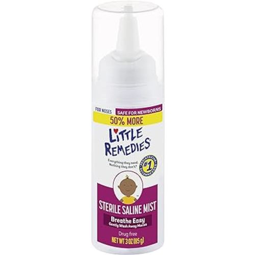 Little Remedies Sterile Saline Nasal Mist, Safe for Newborns, 3 oz