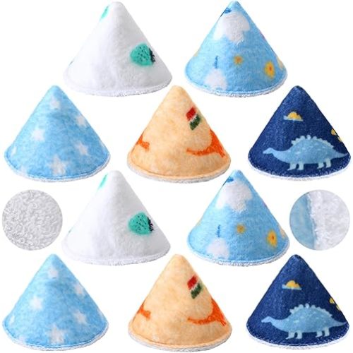 Suhine 10 Pcs Baby Boy Pee Shield Diaper Changing Accessory Reusable Pee Covers Baby Boy Cap for Newborn Boys(Classic (without Lanyard))