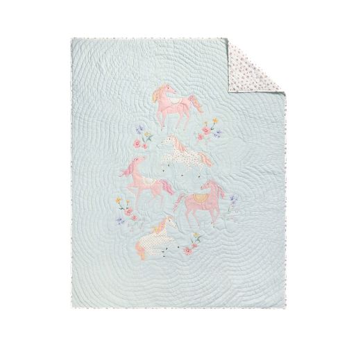 Floral Horse Quilt & Shams