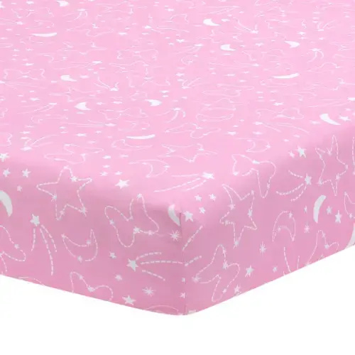 Disney Baby Minnie Mouse Pink Celestial Fitted Crib Sheet – Lambs & Ivy