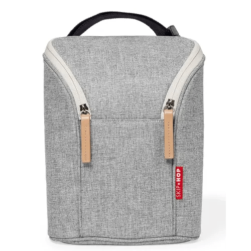 Skip Hop Baby Breastmilk Cooler Insulated Bottle Bag, Grab & Go, Chevron