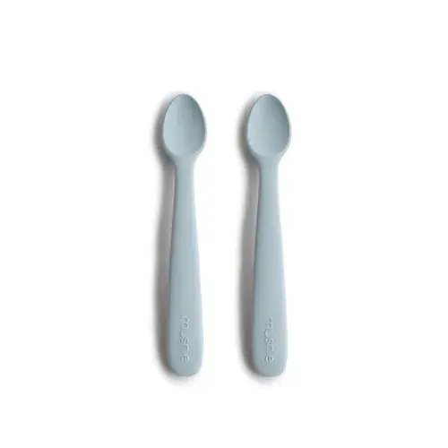 Mushie Baby Spoon Set Powder Blue