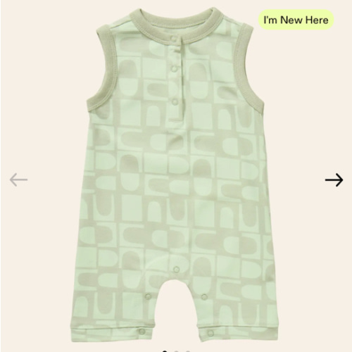 Printed Henley Romper – Young Days