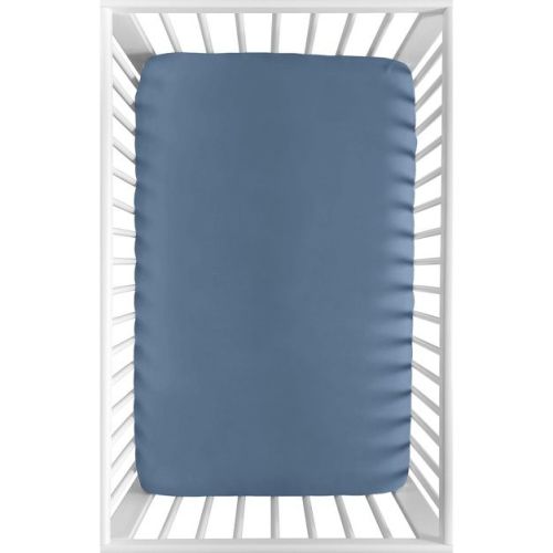 Sweet Jojo Designs Boy Baby Fitted Mini Crib Sheet Watercolor Sports Theme Blue