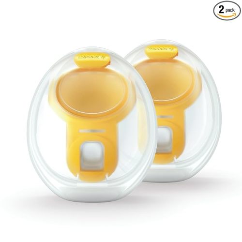 Medela Hands-Free Collection Cups, Compatible with Freestyle Flex, Pump in Style with MaxFlow, and Swing Maxi Electric Breast Pumps, 1 Set of 2 Cups