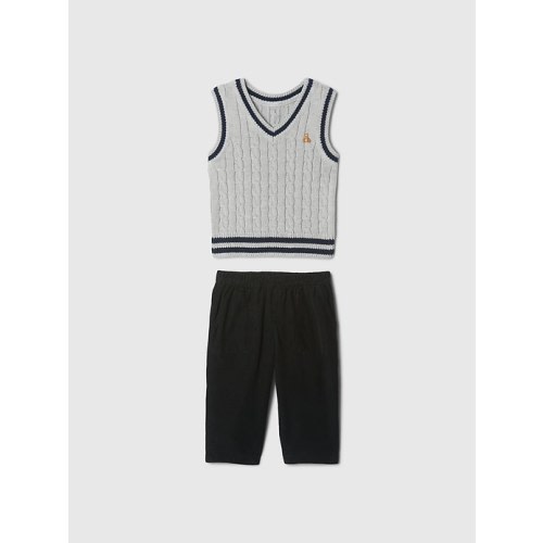 Baby Sweater Vest Outfit Set
