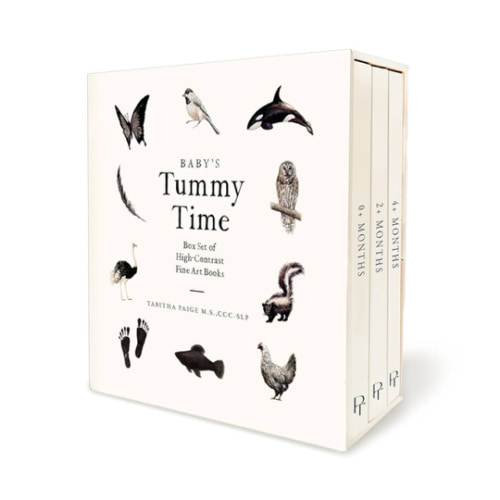 Baby's Tummy Time Book Box Set: A 3-Book Box Set of High-Contrast Art for Visual Stimulation at Tummy Time (Our Little Adventures Series)