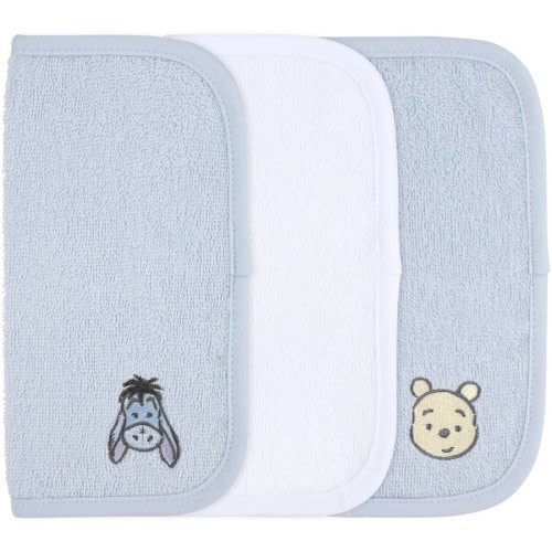 Disney Winnie the Pooh Wash Cloths 3 Pack 100 Years Edition - Eeyore