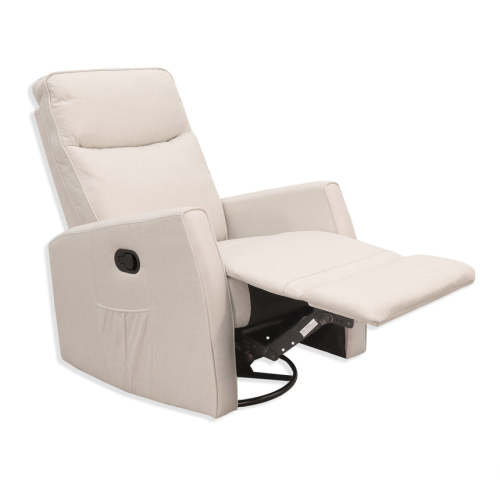 Swivel Reclining Rocking Chair - Beige Tweed – CLÉMENT