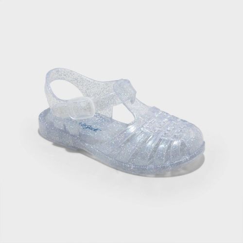 Cat & Jack Sunny Jelly Fisherman Sandals, Clear - size 5T
