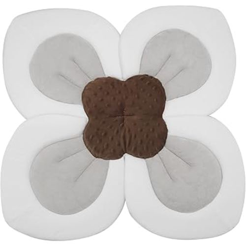PandaEar Baby Bath Pad for Infant Newborn | Soft Flower Petals for Sink Bathtub Essentials Shower Gift (Pink)