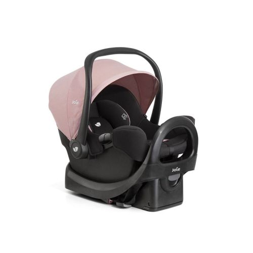 Joie Ginger DLX and Rue Travel System - Blush: Infant Car Seat Compatible, Metal Frame, 26.67 lbs