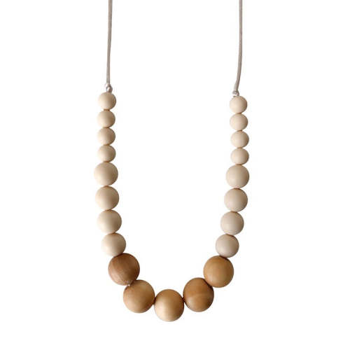 The Landon- Cream Teething Necklace – Chewable Charm