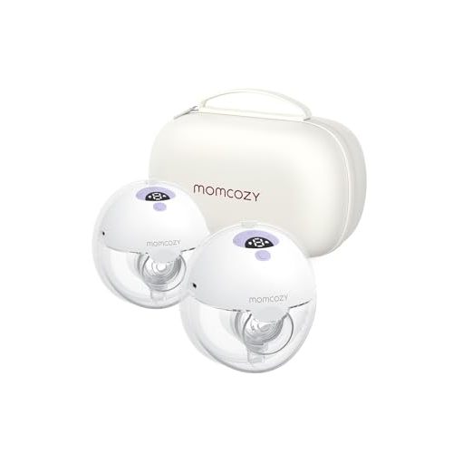 Momcozy Breast Pump Hands Free, All-Day Comfort, No Strings Attached- 24mm, 2 Pack