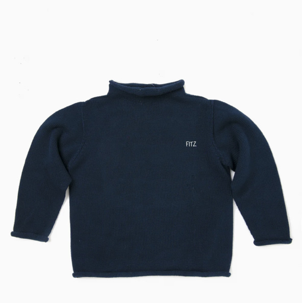Tuckernuck Rollneck Sweater in Navy- Size 12 mo.