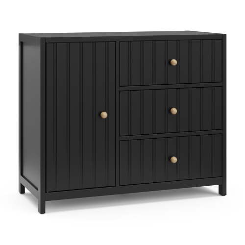 Graco Teddi 3 Drawer Nursery Combo Dresser, Black