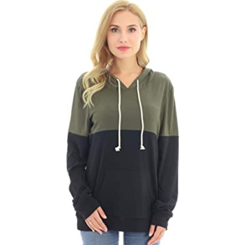 Bearsland Women's Maternity Breastfeeding Sweater Hoodie Nursing Sweatshirt with Pockets