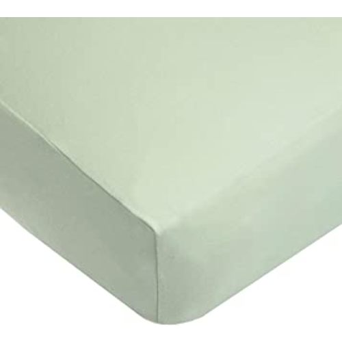 American Baby Company Fitted Crib Sheet 28" x 52", Soft Breathable Neutral Cotton Jersey Sheet, Celery, for Boys and Girls, Fits Crib and Toddler Bed mattresses