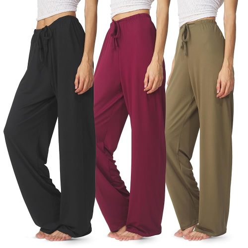 Ultra Performance Womens Pajama PJ Pants 3 Pack Lounge Bottoms Pajamas for Women (Avail in Plus Sizes)