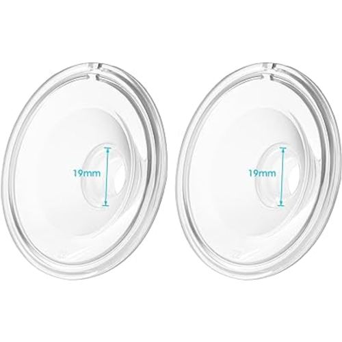 Silicone 19mm Flange Compatible with Momcozy/Tsrete/Kmaier Wearable Breast Pump,Shield/19mm Flange Insert Replacement, Use with Wearable S9|S10|S12|S9 Pro|s12 Pro Pump Parts/Accessories