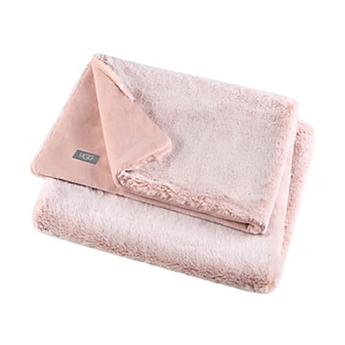 UGG® Dawson Faux Fur Toddler Blanket in Peach
