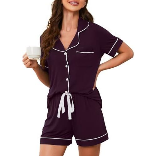 Pajama Sets For Women 2 Piece PJ Sets Short Sleeve Lounge Set Fashion Sleepwear XS-3XL