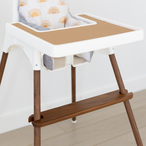 Walnut Adjustable Highchair Footrest // IKEA Antilop High Chair Foot Rest