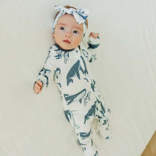 Zip-Up Footie Pajama - Cove
