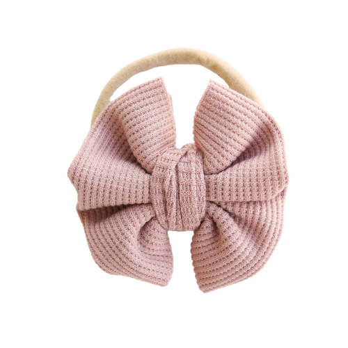 Vintage Rose Waffle Bow Headband