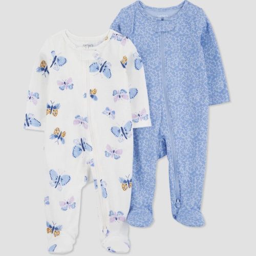 Carter's Just One You® Baby Girls' 2pk Sleep N' Play, Color: White/Purple, Size: 6M