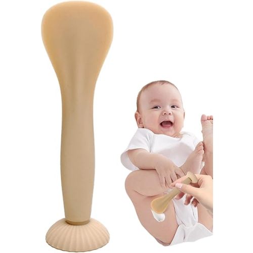 Baby Diaper Cream Spatula Applicator Set | Soft Silicone Baby Paste Spatula,Baby Paste Spatula For Baby,Flexible Diaper Paste Spatula Baby Bum Spatula Baby Brush