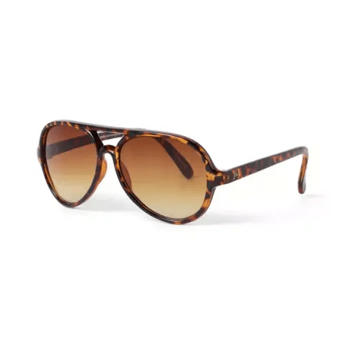 Tortoise Brown Tortoise Aviator Sunglasses by Janie and Jack