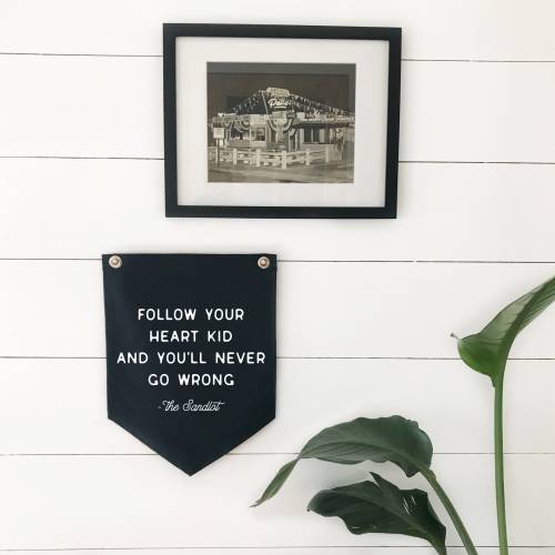 Sandlot Quote Flag, Nursery Wall Decor, Wall Art Pennant Banner, Kids Room Decor, Boys Baseball Bedroom Decor
