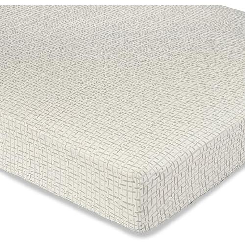 Crane Baby Crib Sheet, Neutral Hashtag Crib Sheets & Toddler Sheets, 100% Cotton Crib Sheets for Standard Crib Mattress(28"x 52"), Breathable Crib Sheets, Fitted Crib Sheets for Boys and Girls