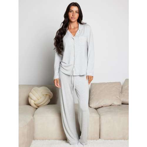 Luna Lounge Long Sleeve Pajama Set | Cozy Matching PJ Set | Comfrt