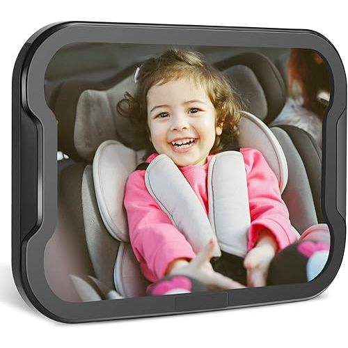 Zacro Baby Car Mirror, Shatter-Proof Acrylic Baby Mirror for Car, Rearview Baby Mirror-Easily to Observe The Baby's Every Move, Safety and 360 Degree Adjustability