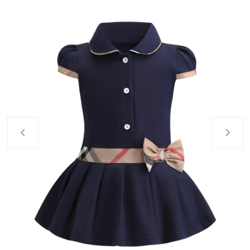 Bow Boho Dress Navy Blue – ONEAKIDS
