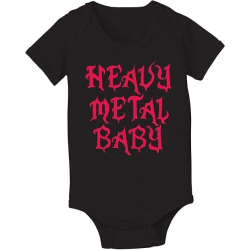 Heavy Metal Baby Cute Rock 'n Roll Novelty-Baby One Piece