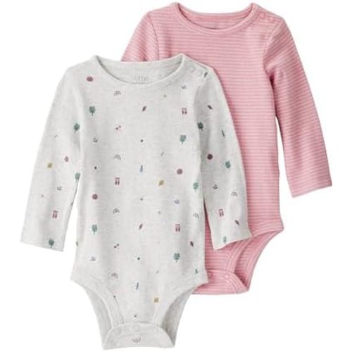 little planet by carter's unisex-baby 2-pack Long Sleeve Bodysuits Made With Organic Cotton