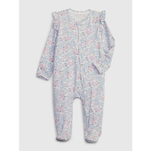 Baby First Favorites One-Piece in new off white floral, size: 0-3 M