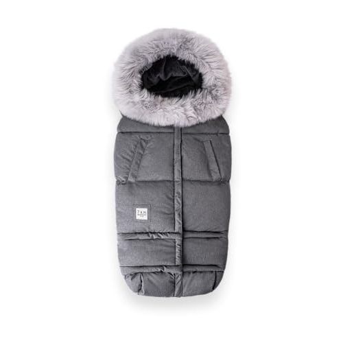 7AM Enfant Stroller Blanket 212 - Adjustable Baby Car Seat Zipped Blanket for Babies Winter, Unisex Multi Purpose Fleece Lined Warm Hooded Toddler Footmuff Water Repellent | (6M - 4T)