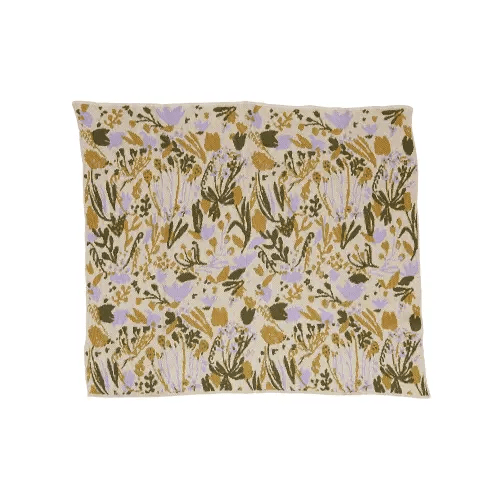 child poppies and lotus lilac — Hillery SproattKnit Blankets-HILLERY SPROATT