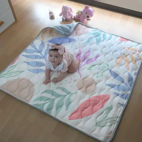 Discover The Pupilo 3-in-1 Baby Play Mat, Nap Mat & Toddler/Baby Seat– Surprising Thick Non-Slip Foam Mat. Quick and Easy Clean | Fits in Baby Playpen