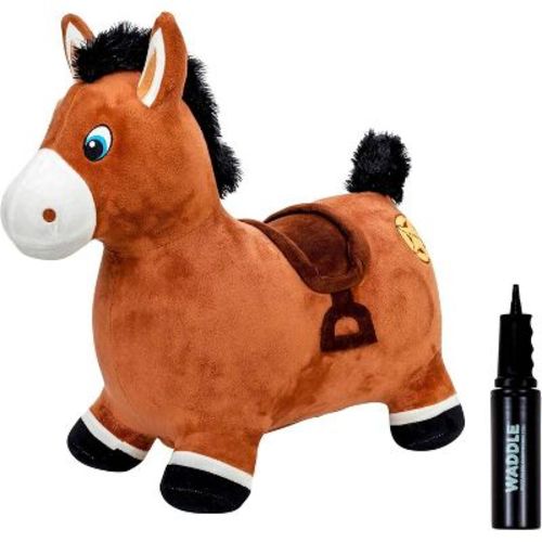 Waddle Plush Hopper - Brown Horse