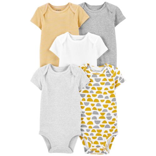Baby 5-Pack Short-Sleeve Bodysuits - 3M - Multi