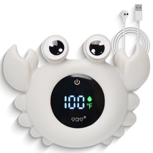 Amazon.com : TKY Baby Bath Thermometer with Floating Toys & Room Temperature Monitor - Rechargeable Digital Thermometer with Temperature Alerts, Bath Essentials for Newborns, Infants (Advanced Grey) : Baby