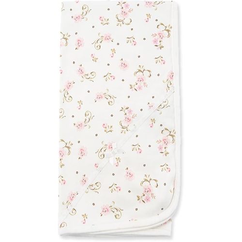 Little Me baby girls nursery swaddling blankets, Vintage Rose, One Size US