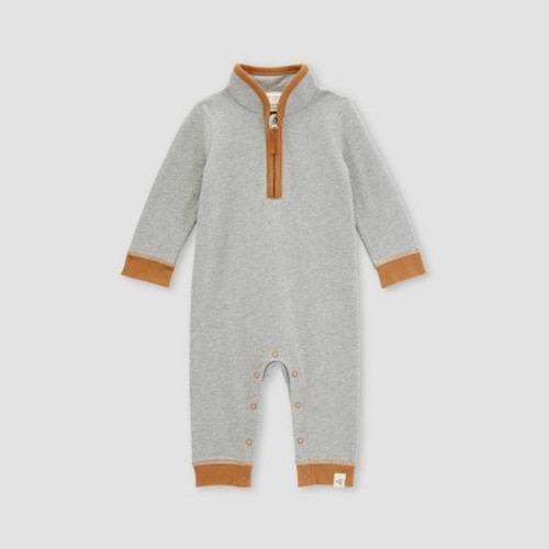 Burt's Bees Baby® Baby Boys' French Terry Collard Jumpsuit, Size: 0-3M