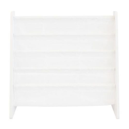 Kids' Book Rack Cambridge Collection White - Humble Crew: Toddler Decorative Bookshelf, 4 Shelves, MDF Material