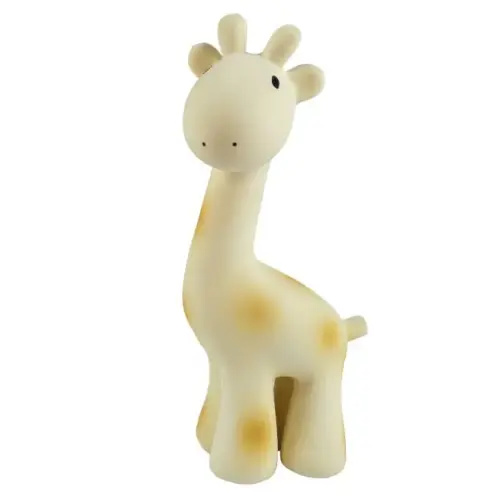 Tikiri Toys Natural Rubber Teether in Giraffe - Organic Bunny
